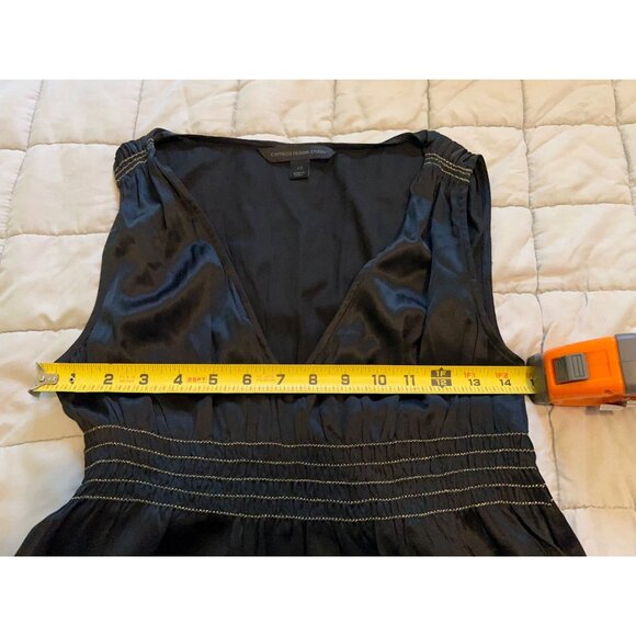 Y2K Express Design Studio Top Women’s Silk Grunge V-Neck Top - Picture 9 of 12